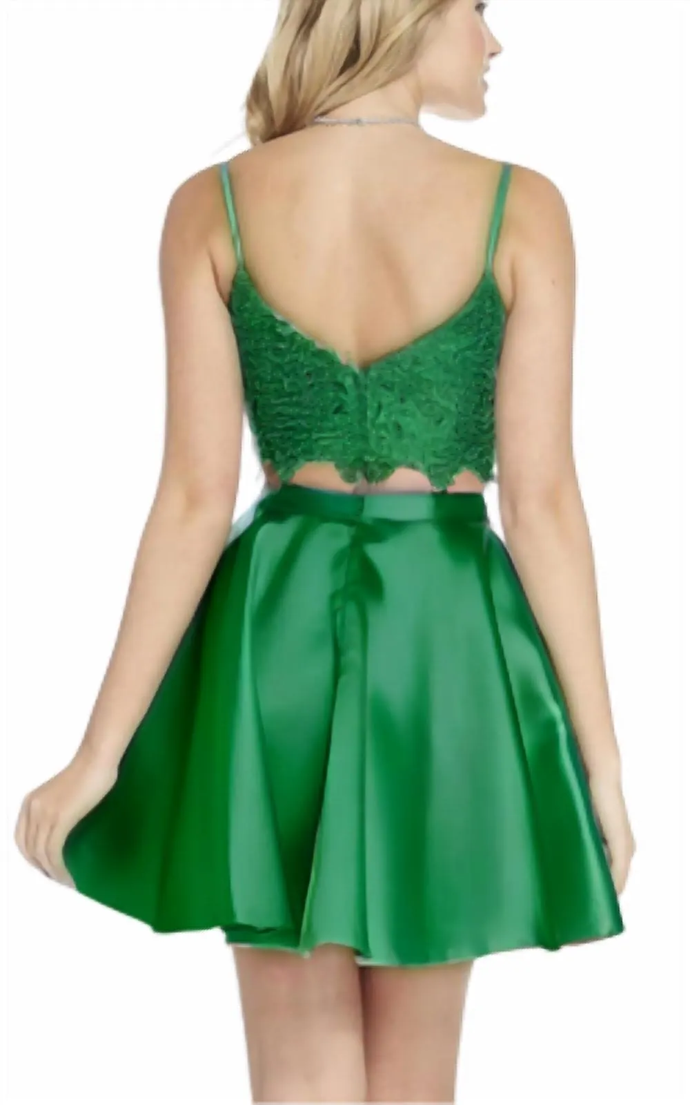 Alyce Paris - 2 Piece Mikado Mini Dress