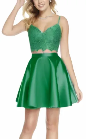 Alyce Paris - 2 Piece Mikado Mini Dress