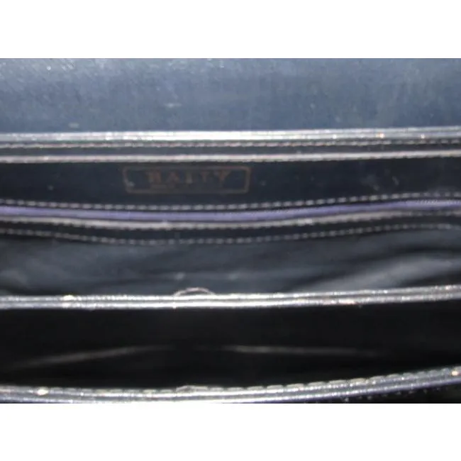 Bally Vintage Pursesdesigner Purses Navy Blue Leather Shoulder Bag
