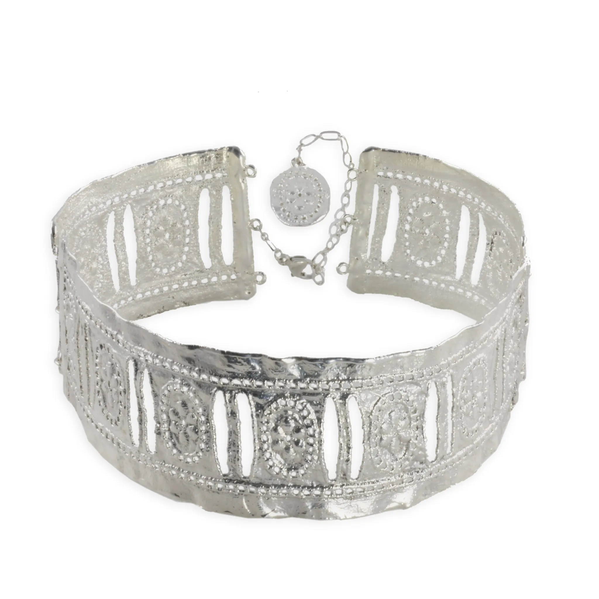 Colette- Lace Choker in Sterling Silver