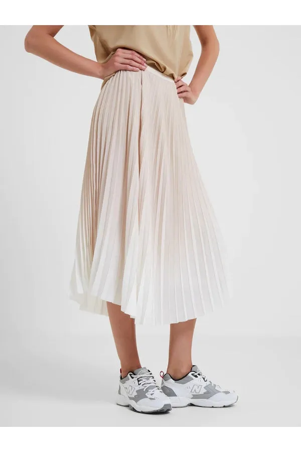 Ombre Sunburst Pleat Midi Skirt