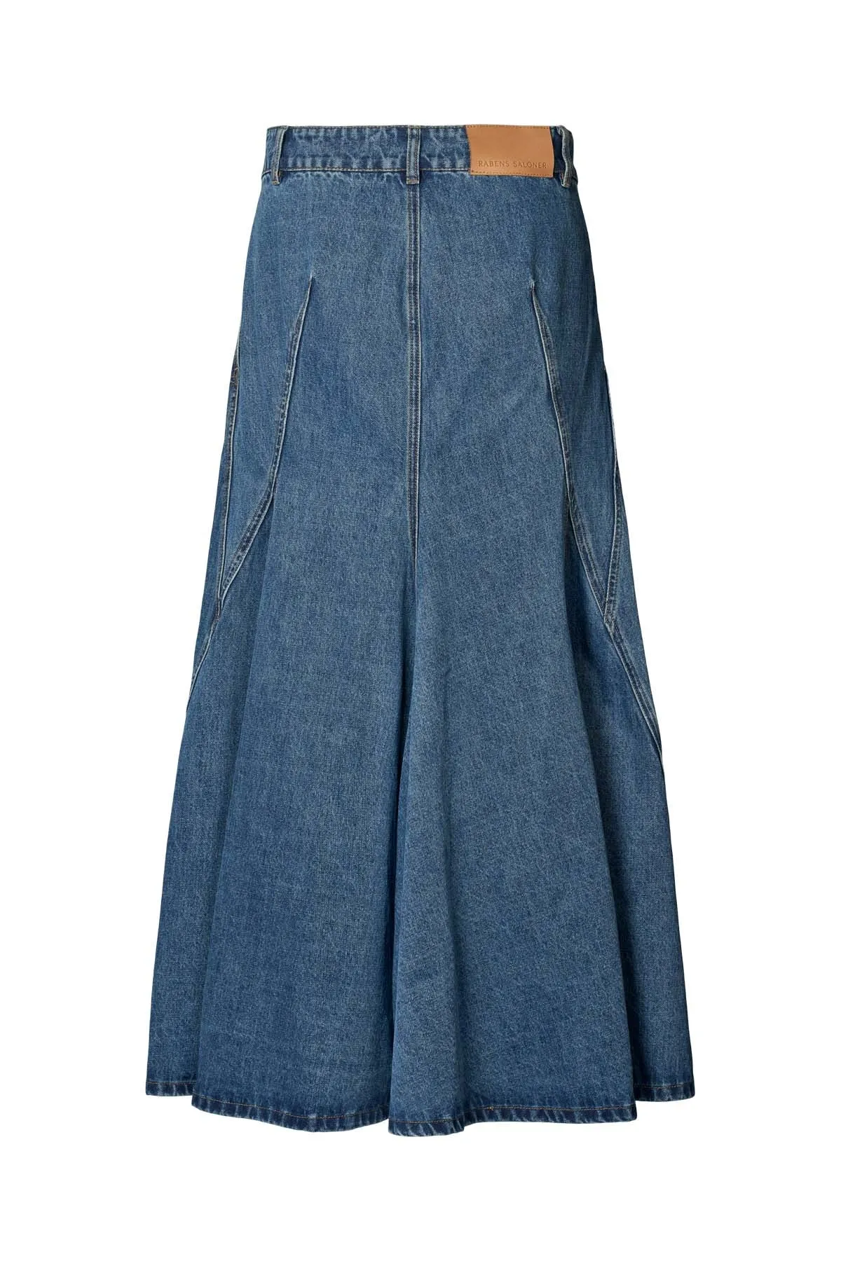 Rabens Saloner Henrike Denim Panelled Washed Indigo
